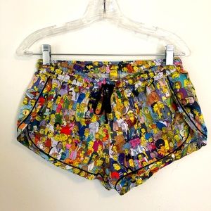 Simpsons Silky Sleep Shorts Pajamas by Undiz Size Medium